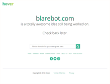 Tablet Screenshot of blarebot.com